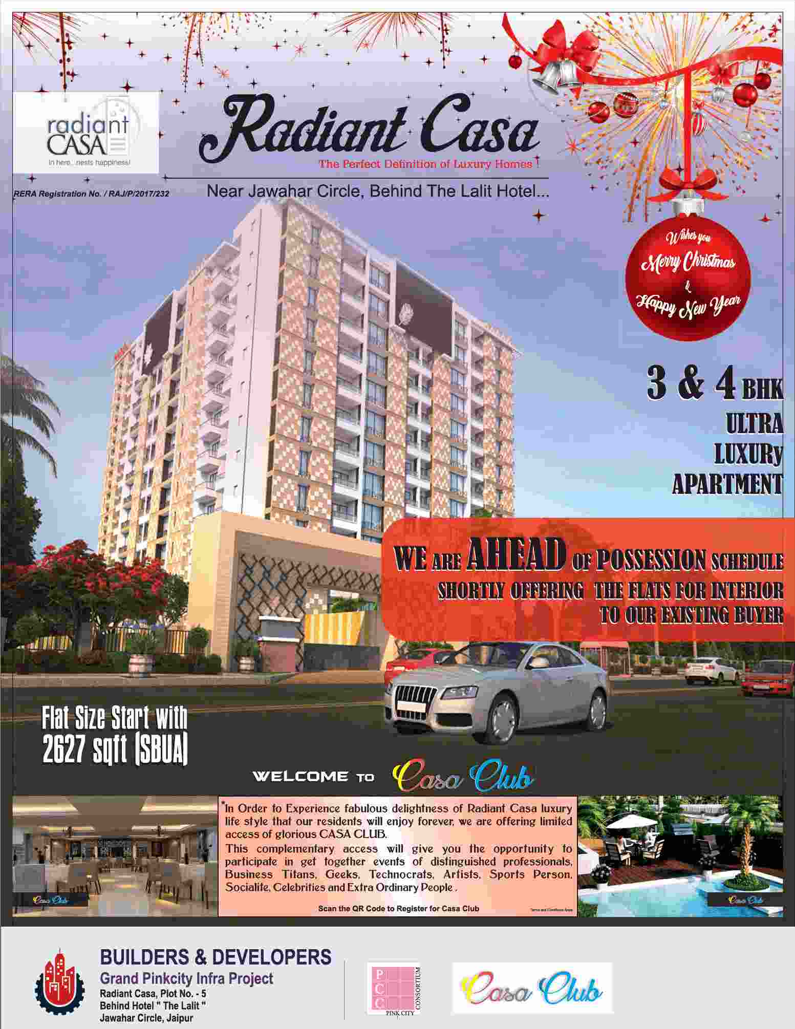 Welcome to Casa Club at Pink Radiant Casa in Jaipur Update